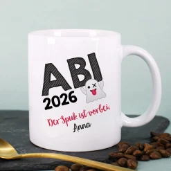 Abitur-Tasse mit Name - der Spuk ist vorbei