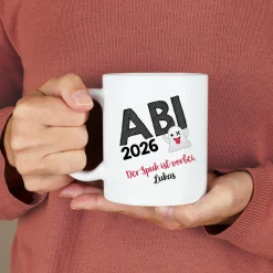 Abitur-Tasse mit Name - der Spuk ist vorbei