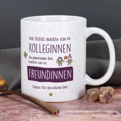 Abschiedsgeschenk Tasse für Kolleginnen mit Ihrem Text