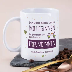 Abschiedsgeschenk Tasse für Kolleginnen mit Ihrem Text