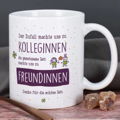 Abschiedsgeschenk Tasse für Kolleginnen mit Ihrem Text