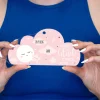 Acryl Anhänger rosa Wolke zur Geburt personalisiert mit Name & Geburtsdatum | Deko für Mädchen
