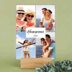Acrylfoto mit 4 Bildern und Ihren Wunschtexten