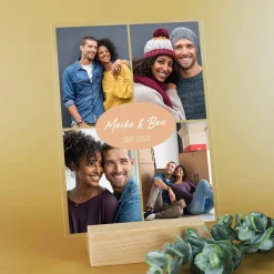 Acrylfoto mit 4 Bildern und Ihren Wunschtexten