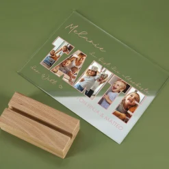 Acrylglas mit 5 eigenen Fotos, Name & Text | Geschenk für die beste Tante