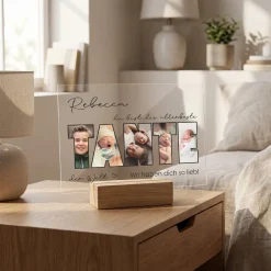Acrylglas mit 5 eigenen Fotos, Name & Text | Geschenk für die beste Tante