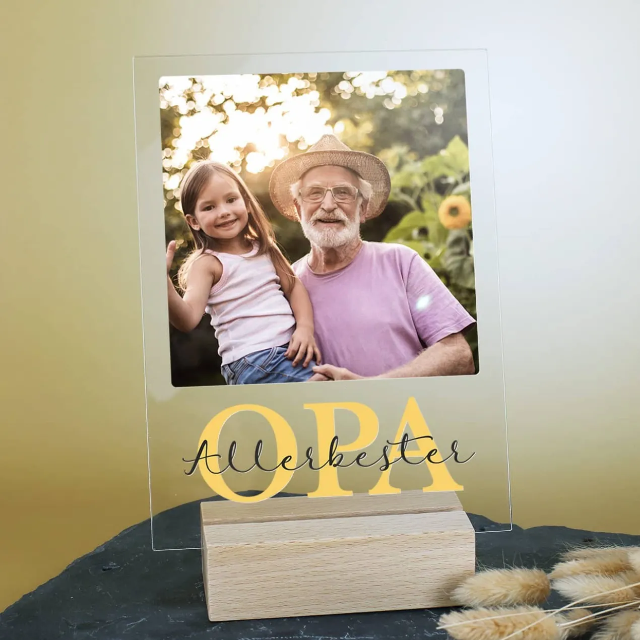 Acrylglas - OPA - mit Foto und Wunschtext
