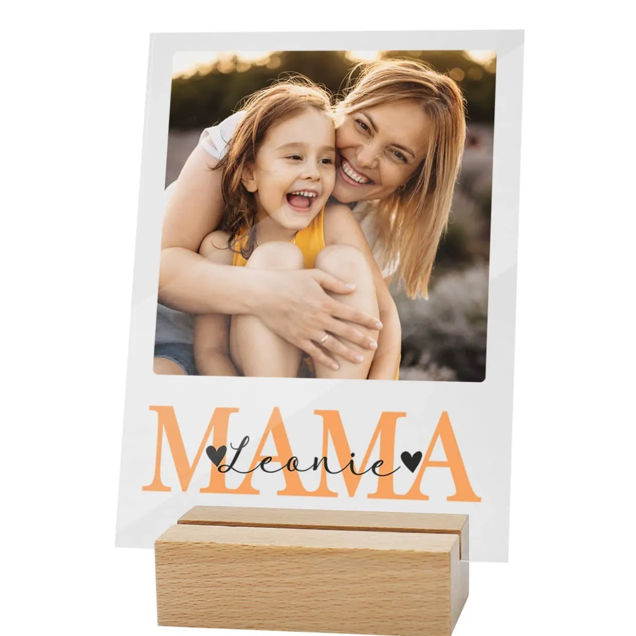 Acrylglasplatte - MAMA - mit Ihrem Wunschfoto