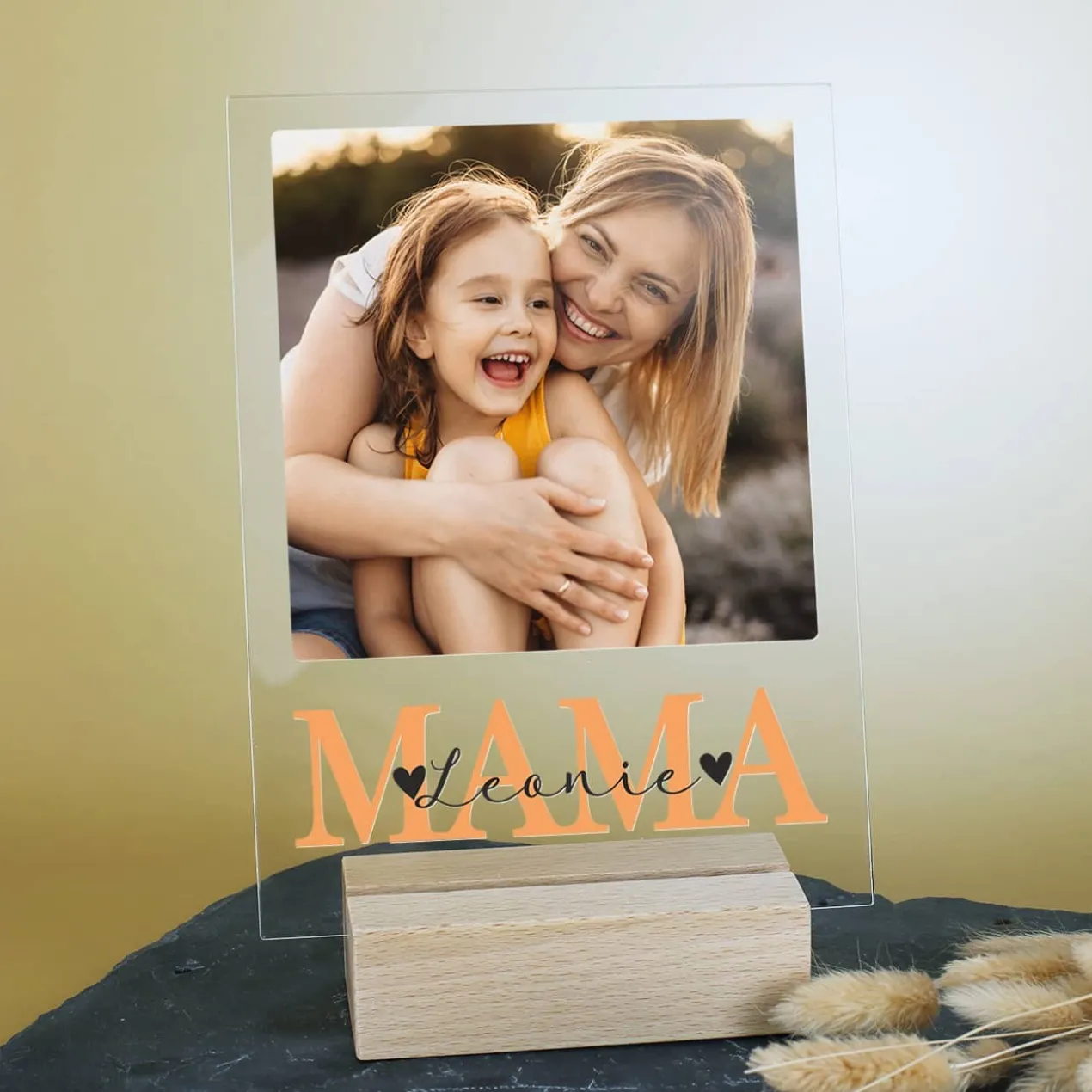 Acrylglasplatte - MAMA - mit Ihrem Wunschfoto