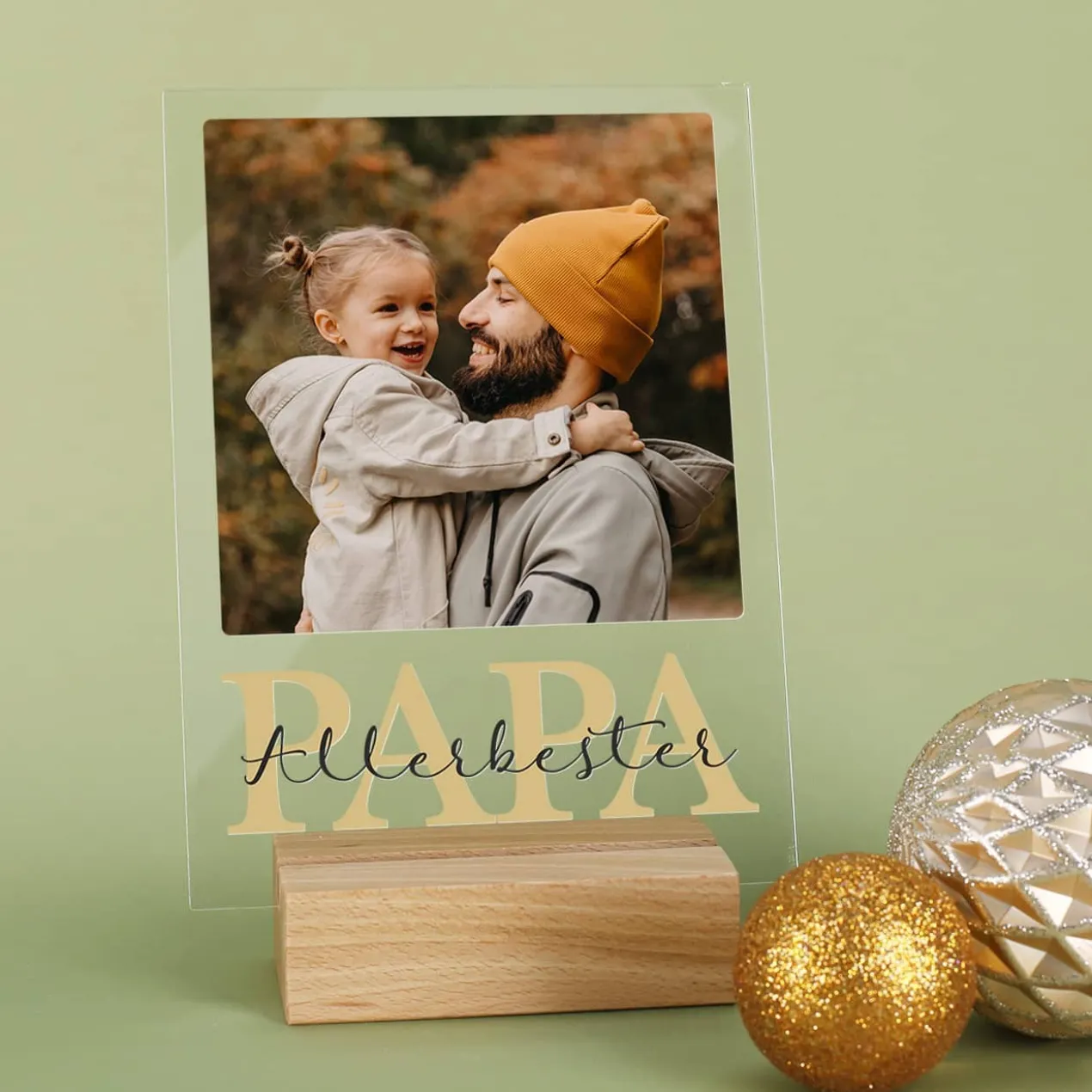 Acrylglasplatte - PAPA - mit Fotoaufdruck