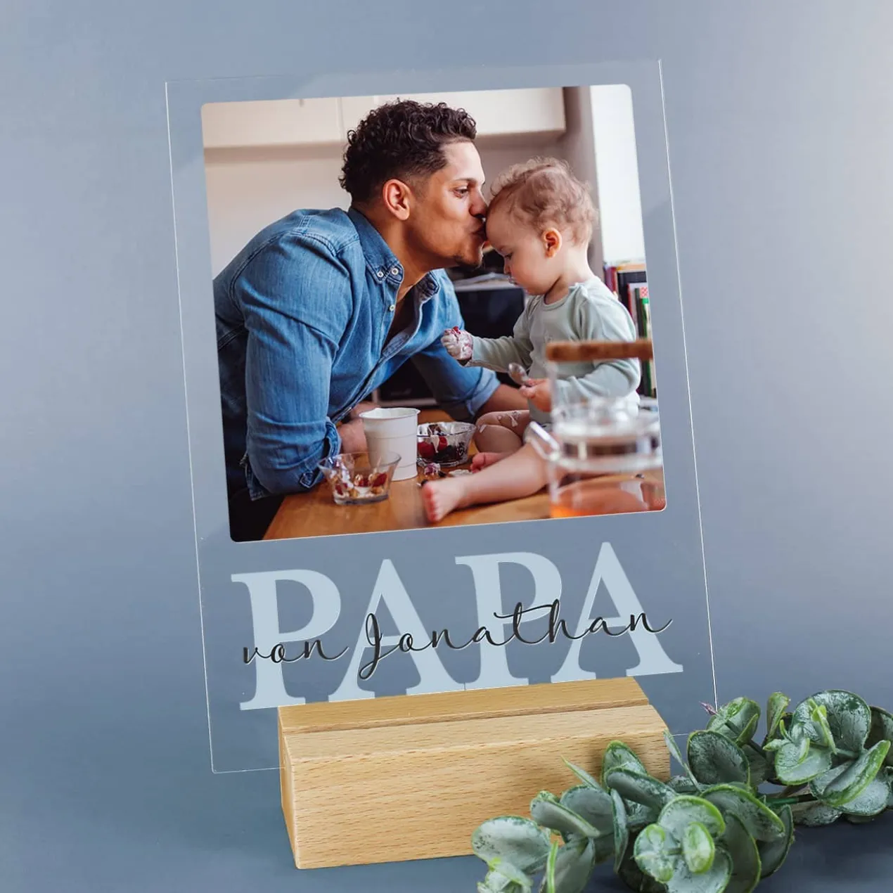 Acrylglasplatte - PAPA - mit Fotoaufdruck