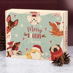 Adventskalender 'Merry Dogmas' für Hunde personalisiert mit Name | Kalender für Tierliebhaber