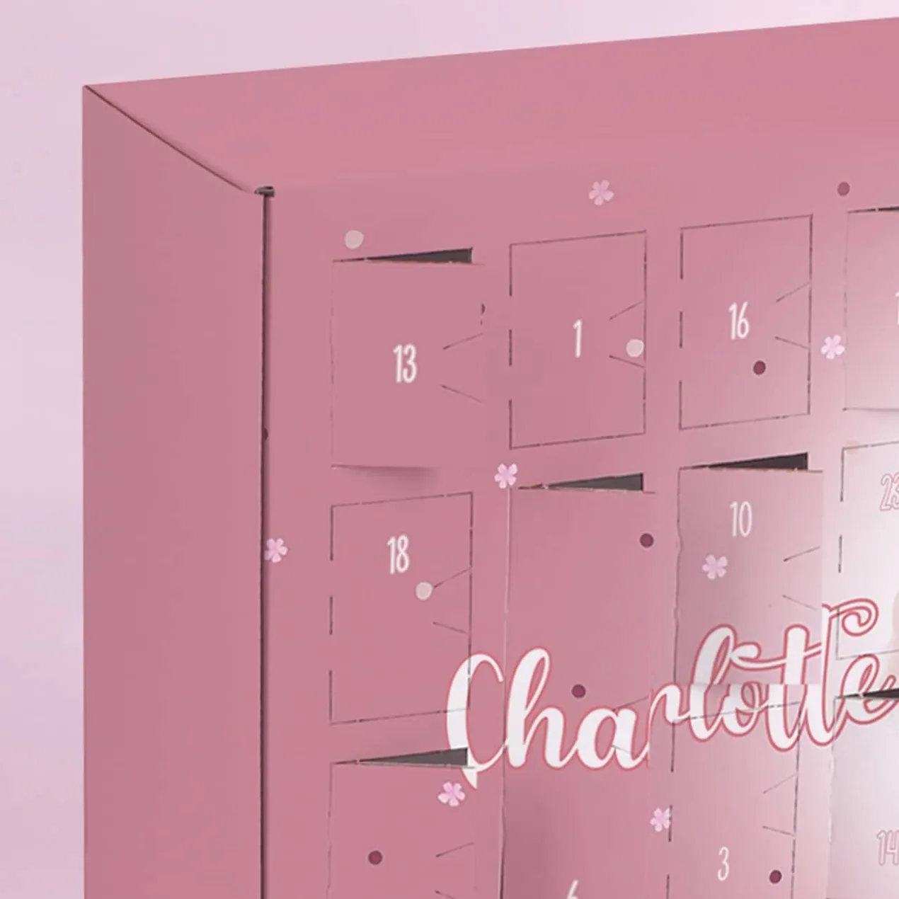 Adventskalender mit Ballerina und Namensaufdruck