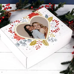 Adventskalender mit Foto in Herzform