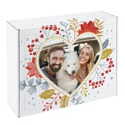 Adventskalender mit Foto in Herzform
