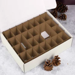 Adventskalender mit niedlichem Eichhörnchen-Motiv und Wunschtext