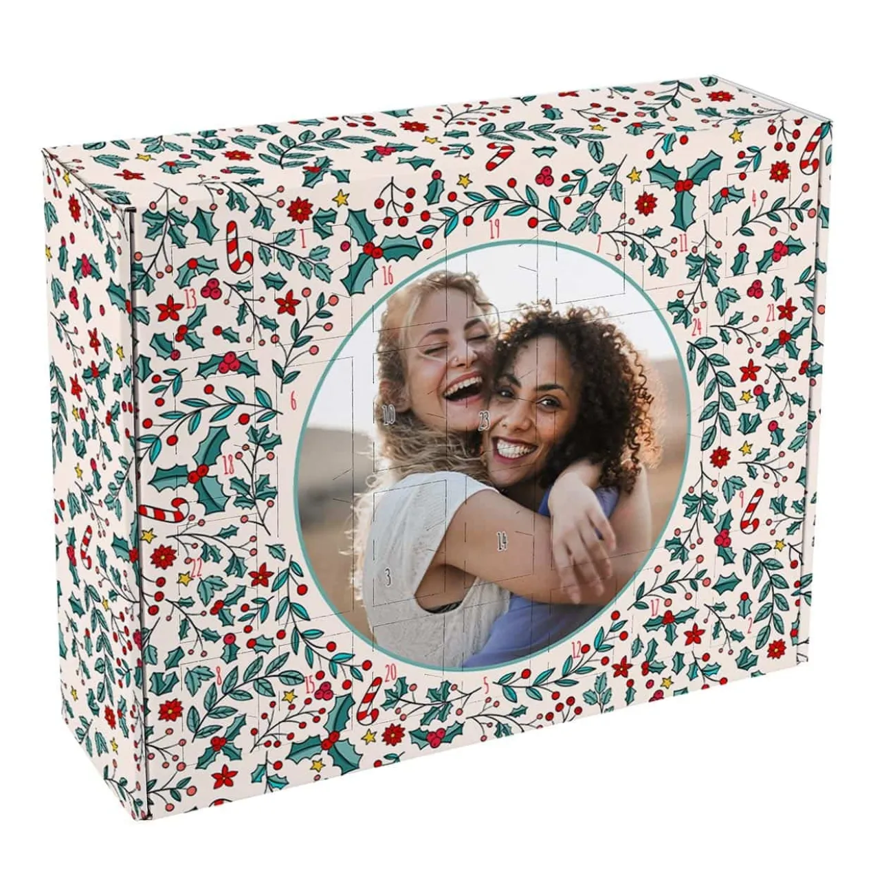 Adventskalender mit rundem Foto
