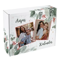 Adventskalender mit zwei Fotos und Ihren Wunschtexten
