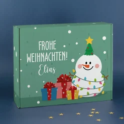 Adventskalender personalisiert mit Name | Frohe Weihnachten mit Schneemann Motiv DIY