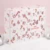 Adventskalender zum Selbstbefüllen mit Zuckerstangen und Wunschtext