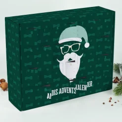 Adventskalender zum selbst Befüllen mit coolem Weihnachtsmann