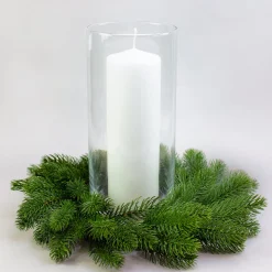 Adventskranz aus Tannenzweigen in zwei Größen | Hochwertige Kunst Dekoration zu Weihnachten
