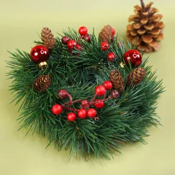 Adventskranz aus Tannenzweigen in zwei Größen | Hochwertige Kunst Dekoration zu Weihnachten