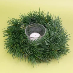 Adventskranz aus Tannenzweigen in zwei Größen | Hochwertige Kunst Dekoration zu Weihnachten