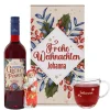 Alkoholfreies Glühpunsch Geschenkset mit graviertem Glas und Schokonikolaus