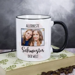 Allerbeste ... der Welt - Tasse mit Ihrem Foto für Frauen oder Männer