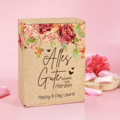 Alles Gute kommt von Herzen - Geschenkverpackung in fünf Größen
