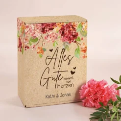 Alles Gute kommt von Herzen - Geschenkverpackung in fünf Größen
