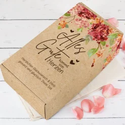 Alles Gute kommt von Herzen - Geschenkverpackung in fünf Größen