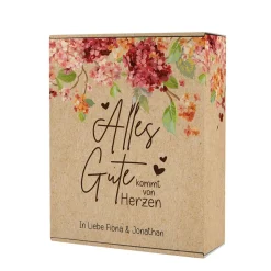 Alles Gute kommt von Herzen - Geschenkverpackung in fünf Größen