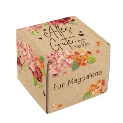 Alles Gute kommt von Herzen - Geschenkverpackung in fünf Größen