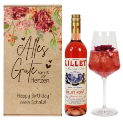 Alles Gute kommt von Herzen - Lillet Geschenkset zum Geburtstag