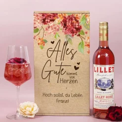 Alles Gute kommt von Herzen - Lillet Geschenkset zum Geburtstag