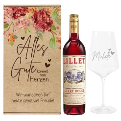 Alles Gute kommt von Herzen - Lillet Geschenkset zum Geburtstag