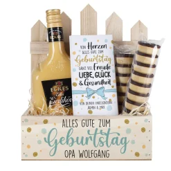 Alles Gute zum Geburtstag - Eierlikör Geschenkset mit Personalisierung