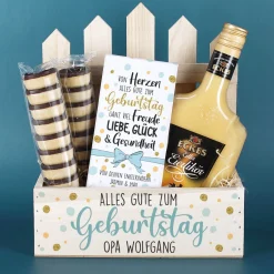 Alles Gute zum Geburtstag - Eierlikör Geschenkset mit Personalisierung