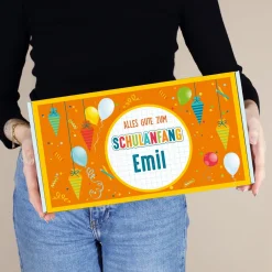 Alles Gute zum Schulanfang - Geschenkverpackung mit Name