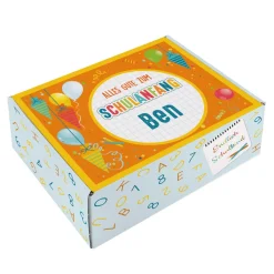 Alles Gute zum Schulanfang - Geschenkverpackung mit Name
