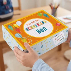 Alles Gute zum Schulanfang - Geschenkverpackung mit Name