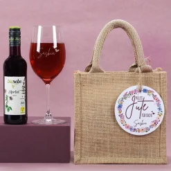 Alles Jute für Dich! - Wein Geschenkset in Jutetüte
