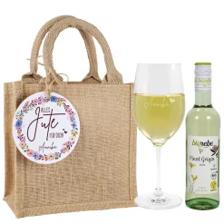 Alles Jute für Dich! - Wein Geschenkset in Jutetüte