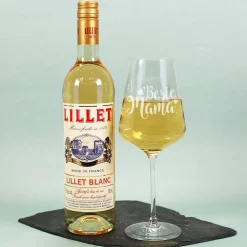 Alles Liebe Mama - Lillet Geschenkset mit Weinglas "Beste Mama"