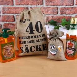 Alter Sack Bierseife-Set zum 40. (4-teilig)