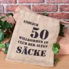 ALTER SACK mit Jahreszahl 50