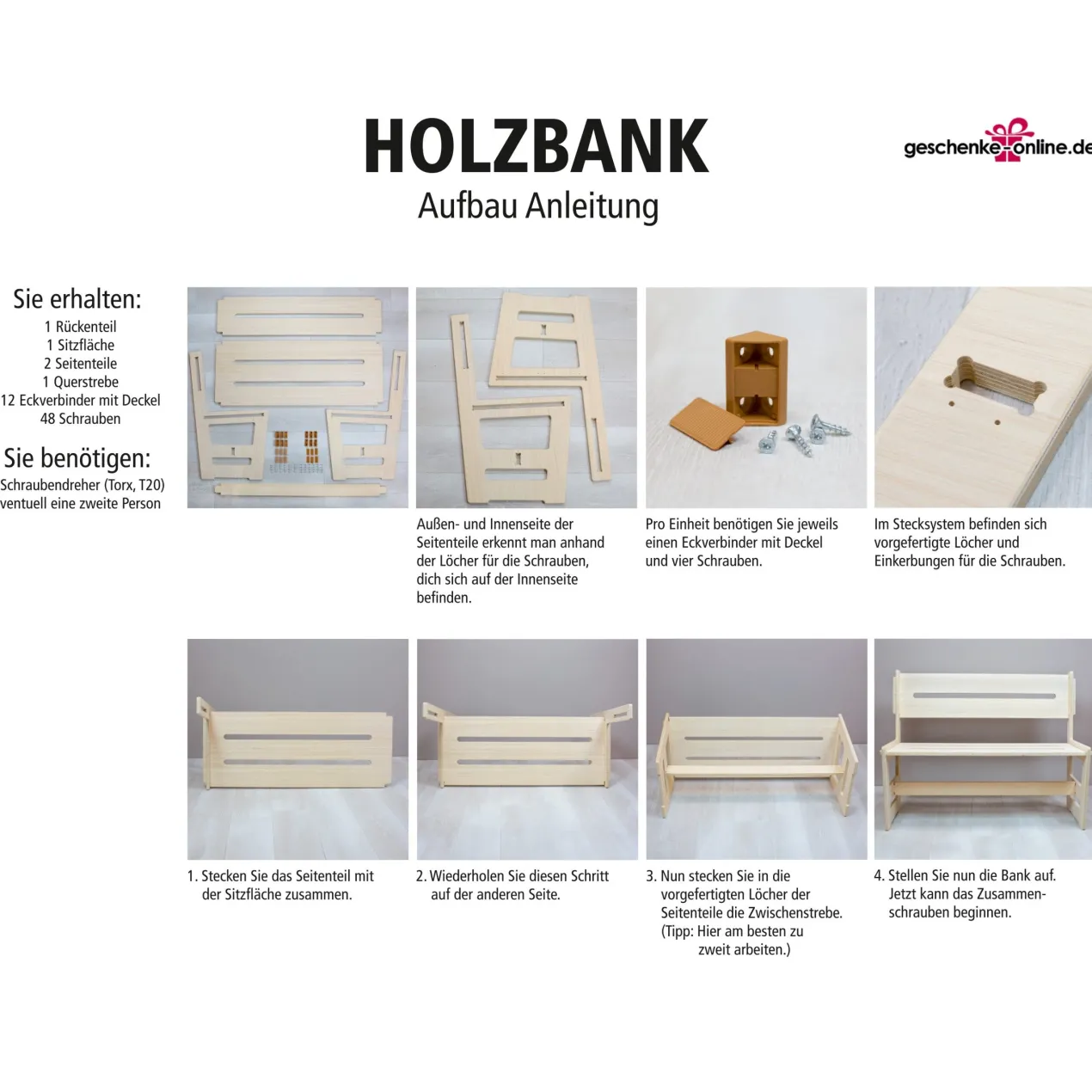 Altersruhesitz - Bank graviert mit Name und Alter