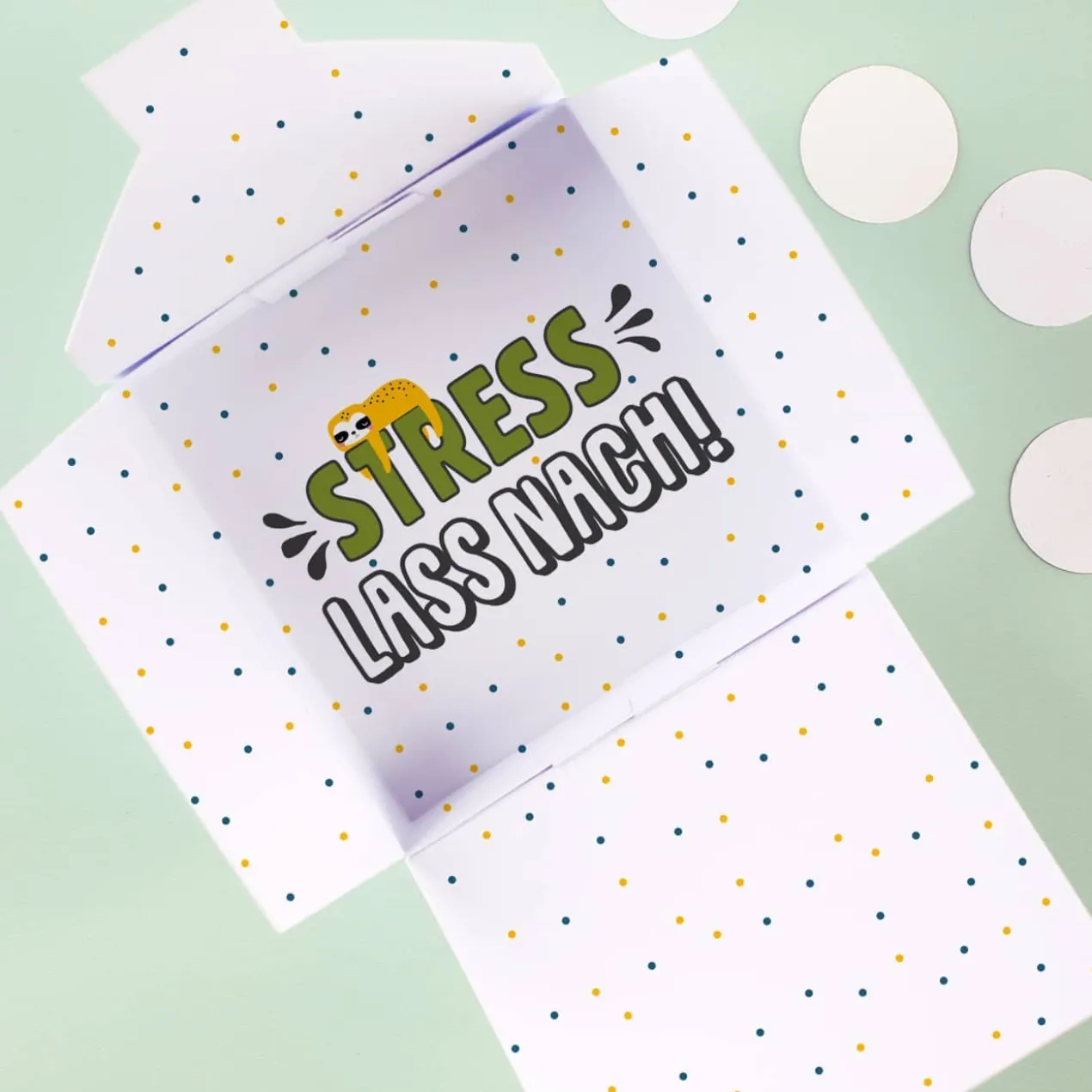 Anti Stress Schokolade - 4 Lindorkugeln in personalisierter Verpackung